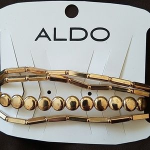 🇺🇦 Gold Stackable Bracelet Set 4pc Dainty Layered Minimalist Jewelry Trendy